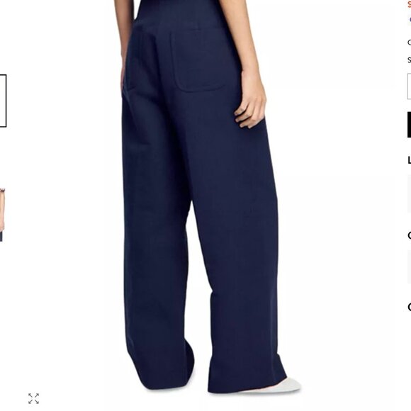 NWT Sandro Aubagne Suit Trousers in Navy Size FR 32 / US 0 - Picture 3 of 7